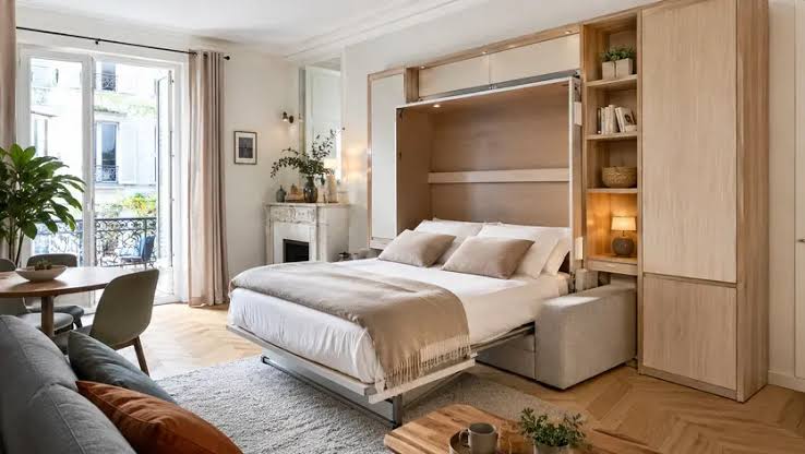 Les lits escamotables, un gain d’espace remarquable.